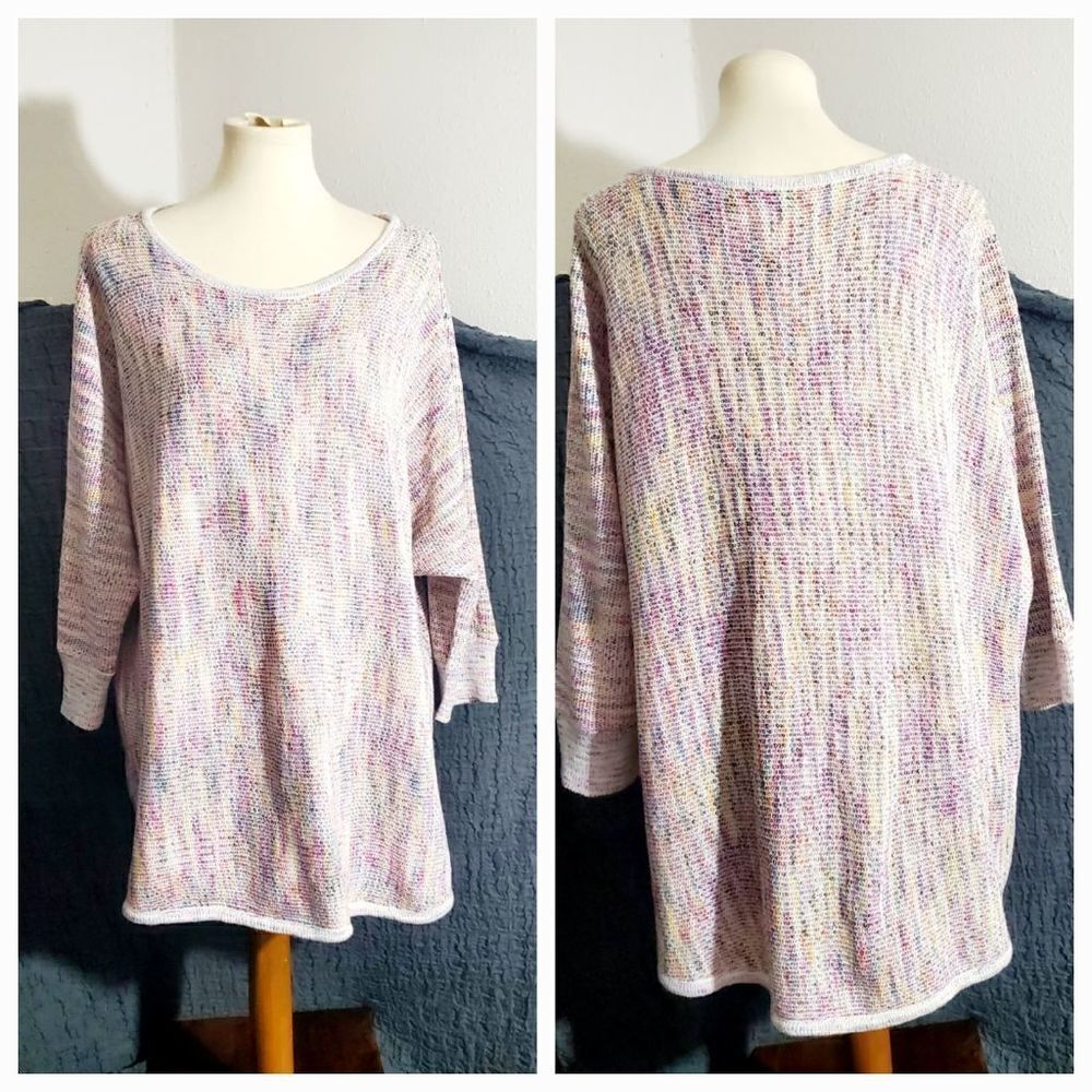 Avenue NWT Multi-Color Knit Sweater Top Size 22/24